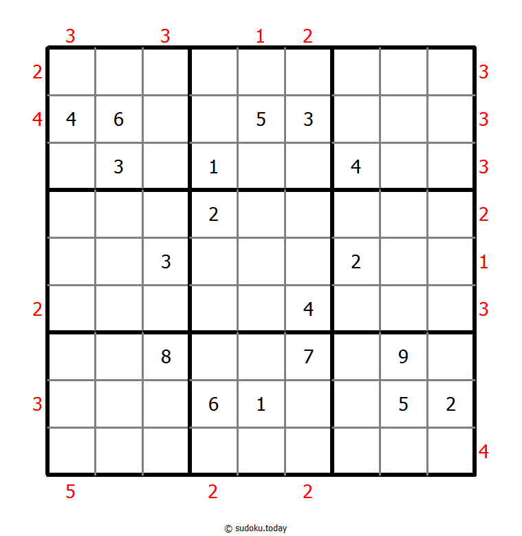 摩天大楼数独 #48562