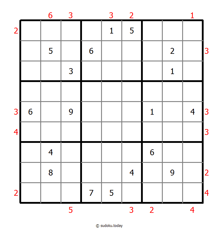 摩天大楼数独 #48570