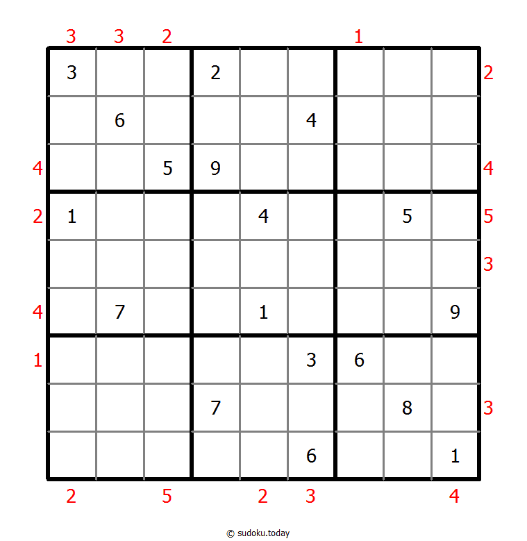 摩天大楼数独 #48572