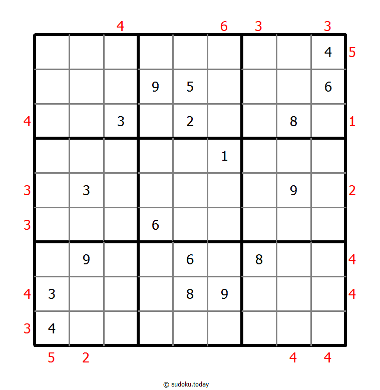 摩天大楼数独 #48626
