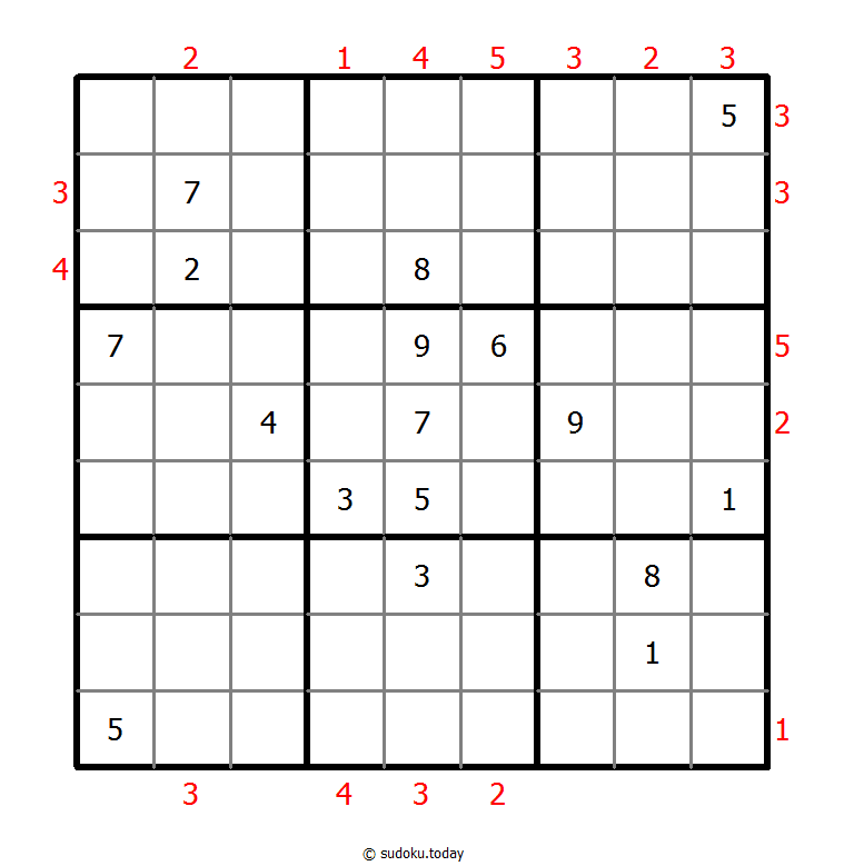 摩天大楼数独 #48627