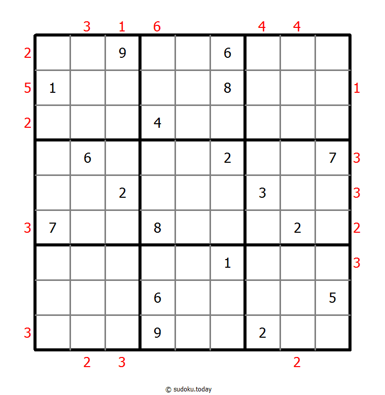 摩天大楼数独 #48635