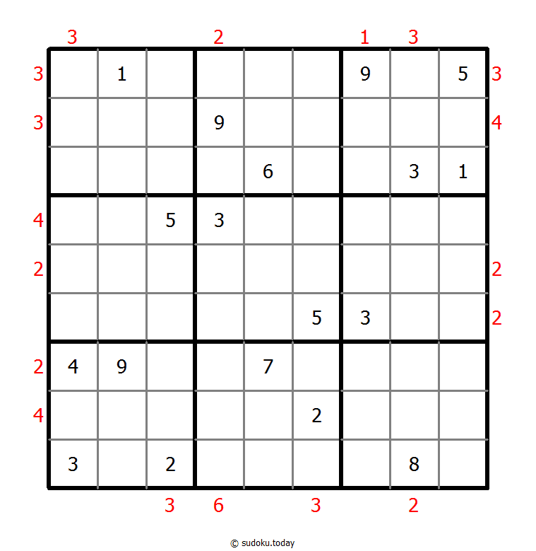 摩天大楼数独 #48648