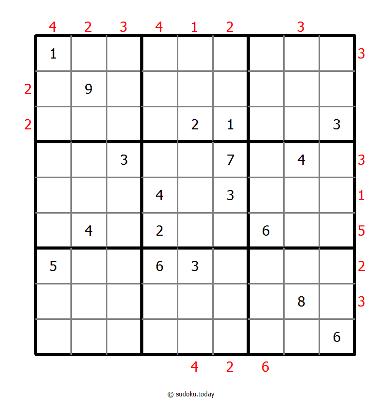 摩天大楼数独 #48655
