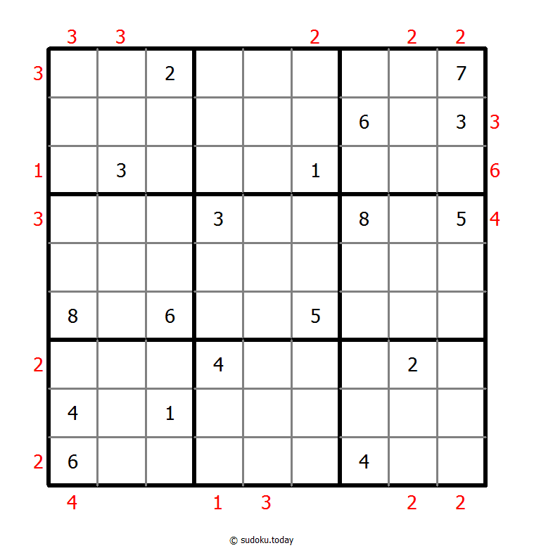 摩天大楼数独 #48664
