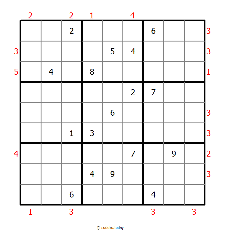 摩天大楼数独 #48665