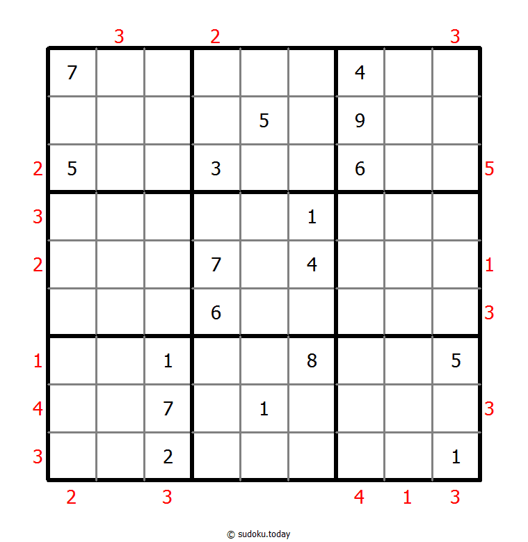 摩天大楼数独 #48668