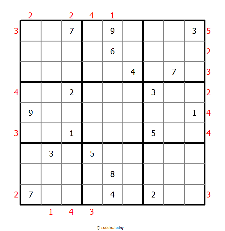 摩天大楼数独 #48686