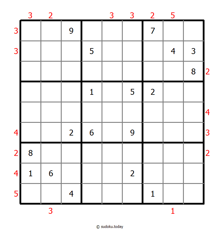摩天大楼数独 #48694
