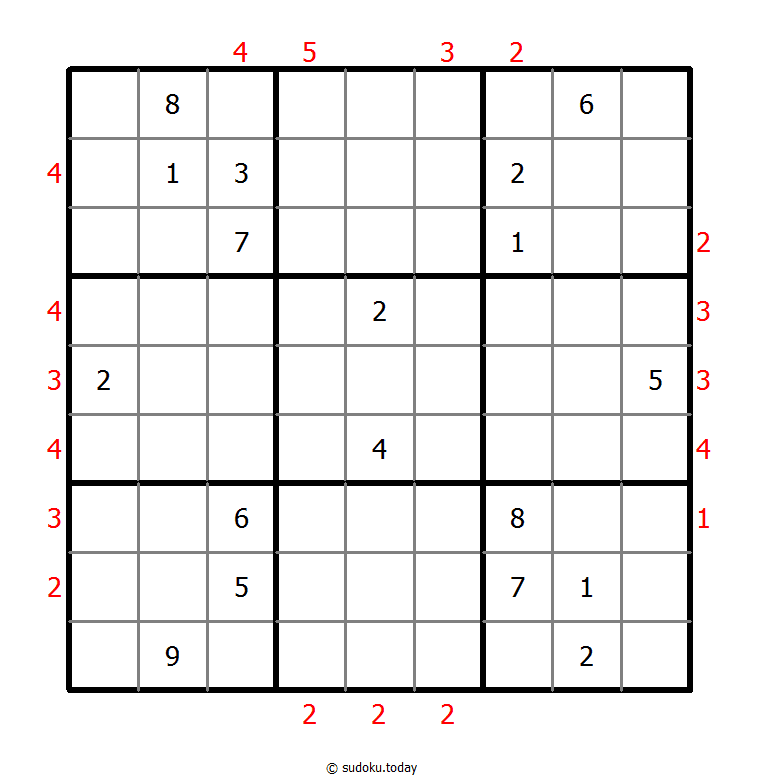 摩天大楼数独 #48696
