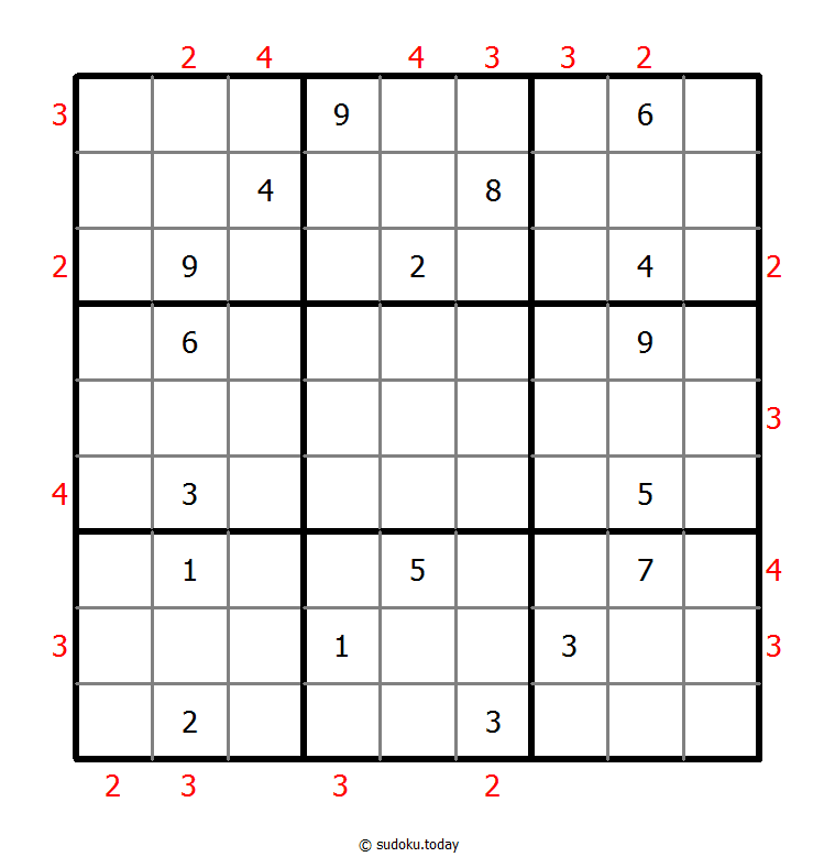 摩天大楼数独 #48700
