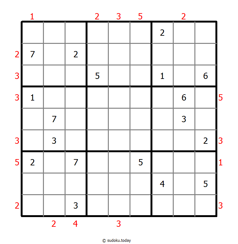 摩天大楼数独 #48702