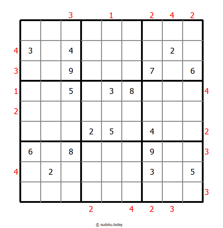 摩天大楼数独 #48708
