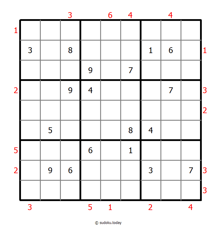 摩天大楼数独 #48728