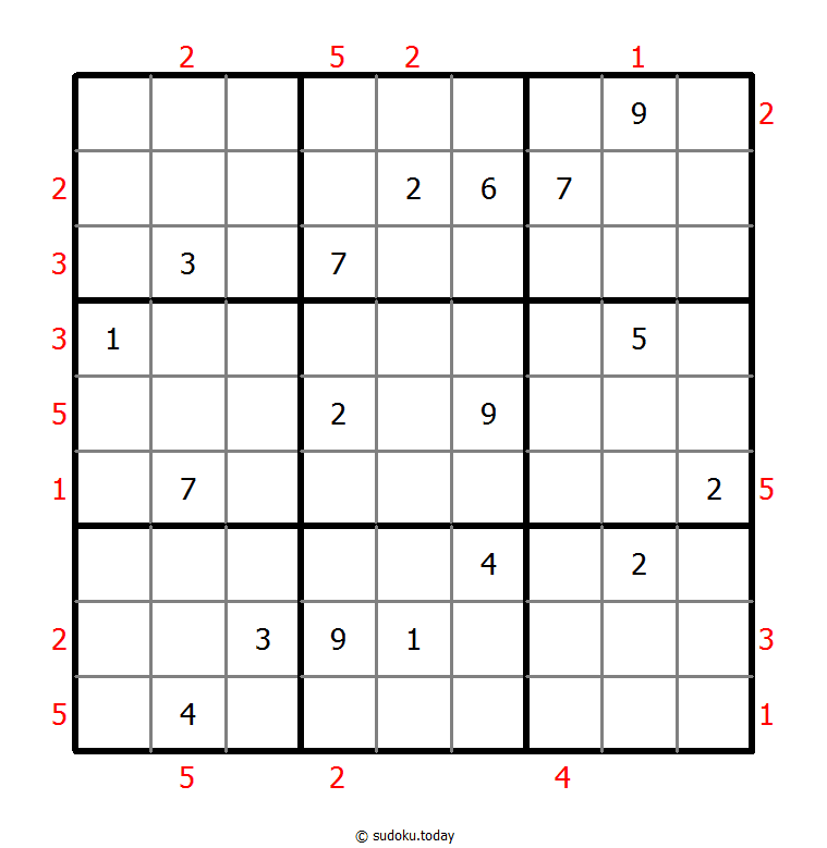 摩天大楼数独 #48737