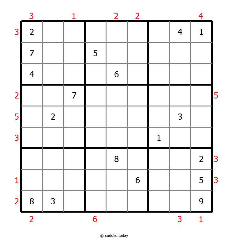 摩天大楼数独 #48742