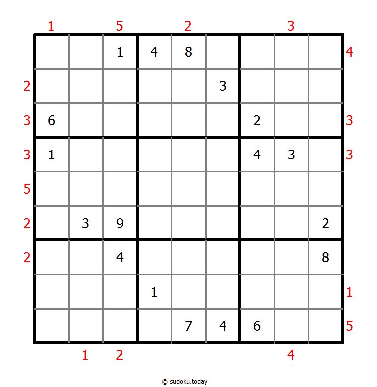 摩天大楼数独 #48746