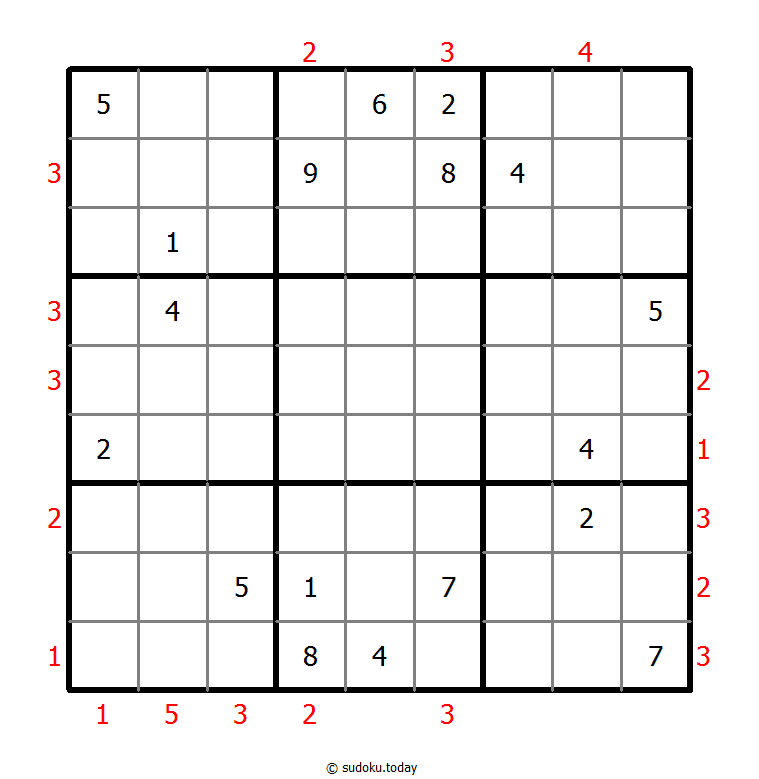 摩天大楼数独 #48751
