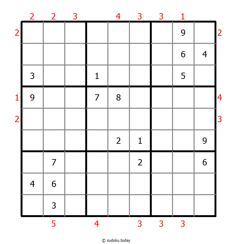 摩天大楼数独 #48761