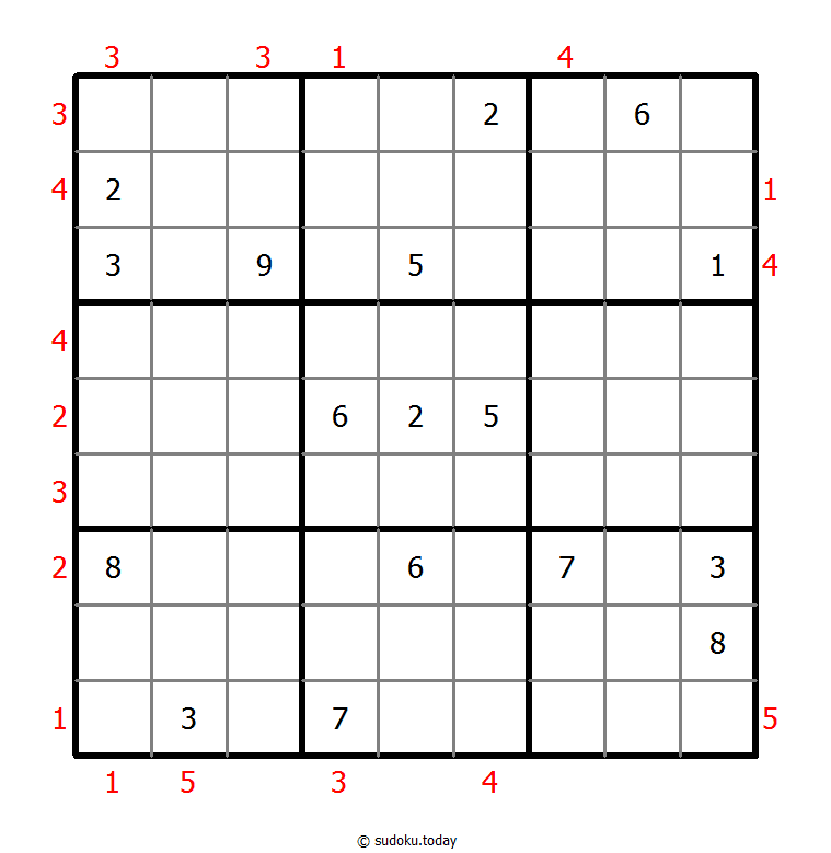 摩天大楼数独 #48768