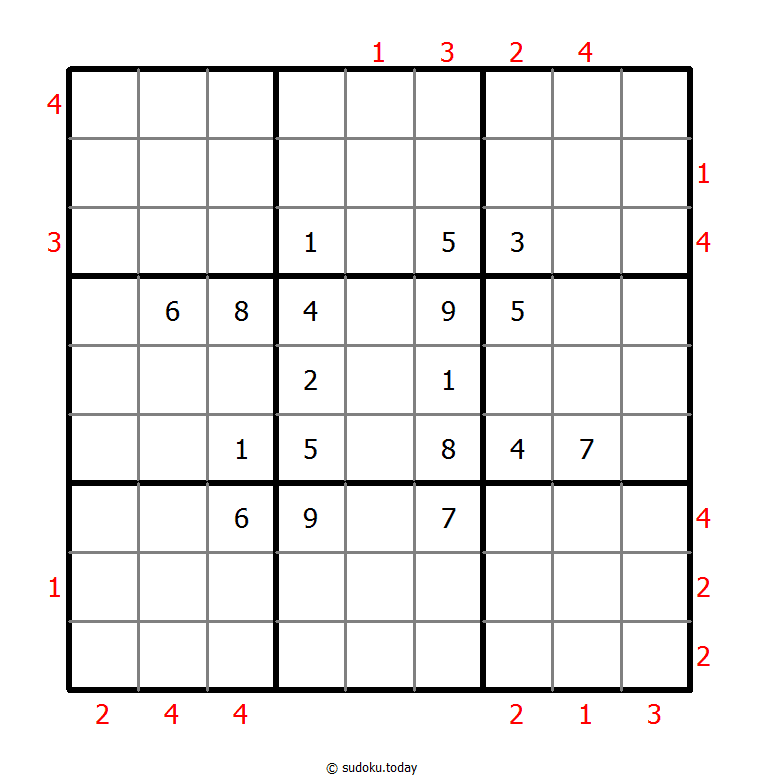 摩天大楼数独 #48772