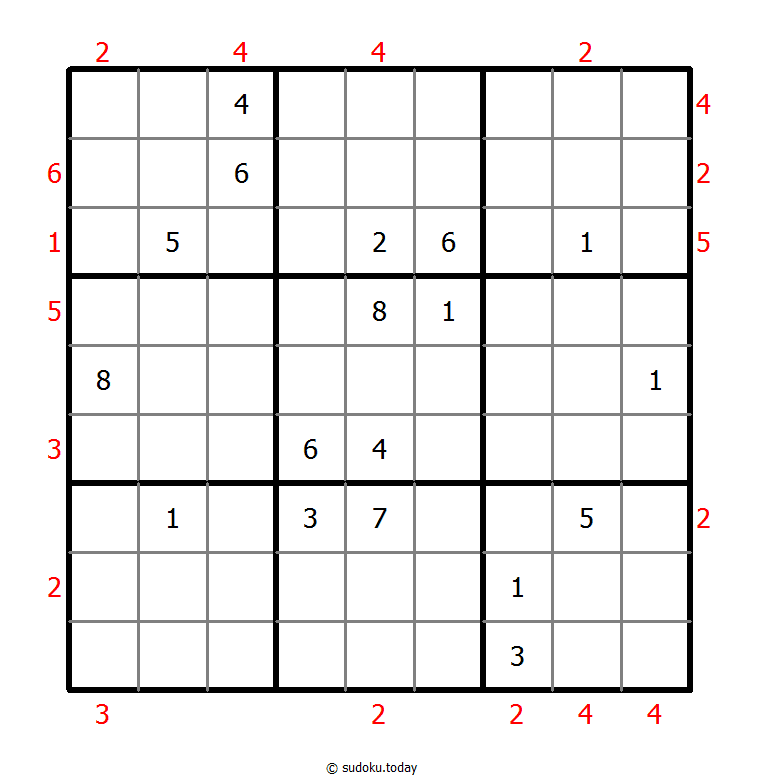 摩天大楼数独 #48773
