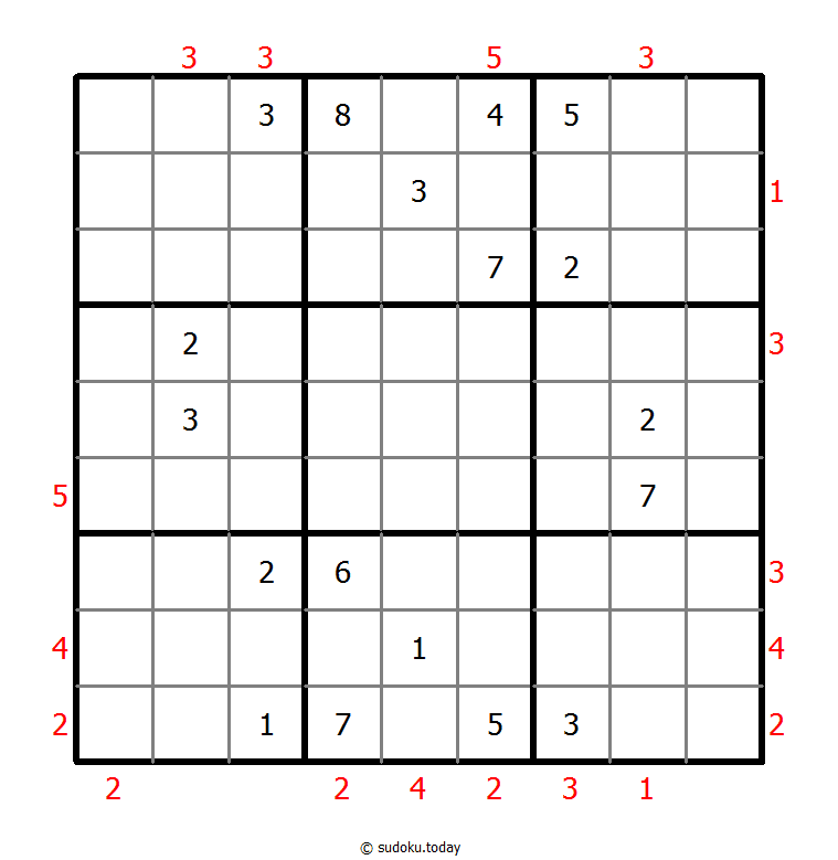 摩天大楼数独 #48774