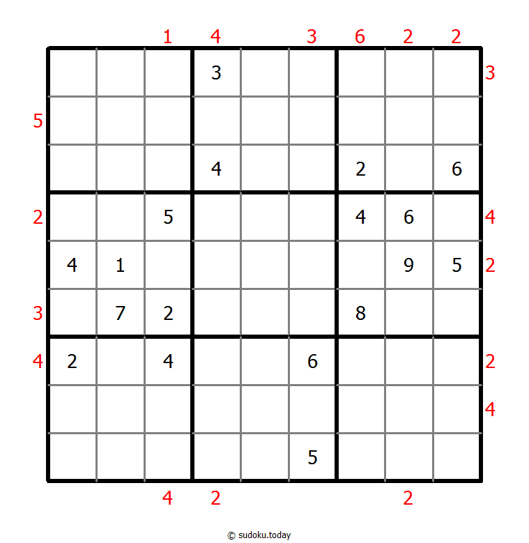 摩天大楼数独 #48783