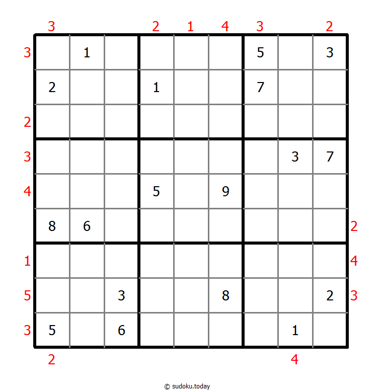 摩天大楼数独 #48788