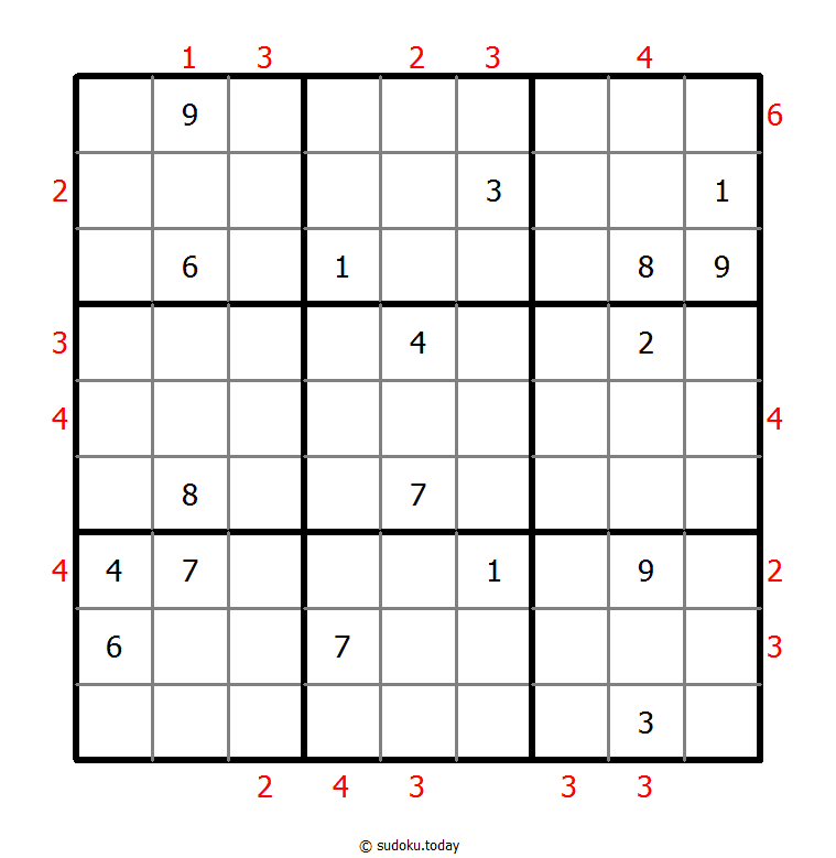 摩天大楼数独 #48797