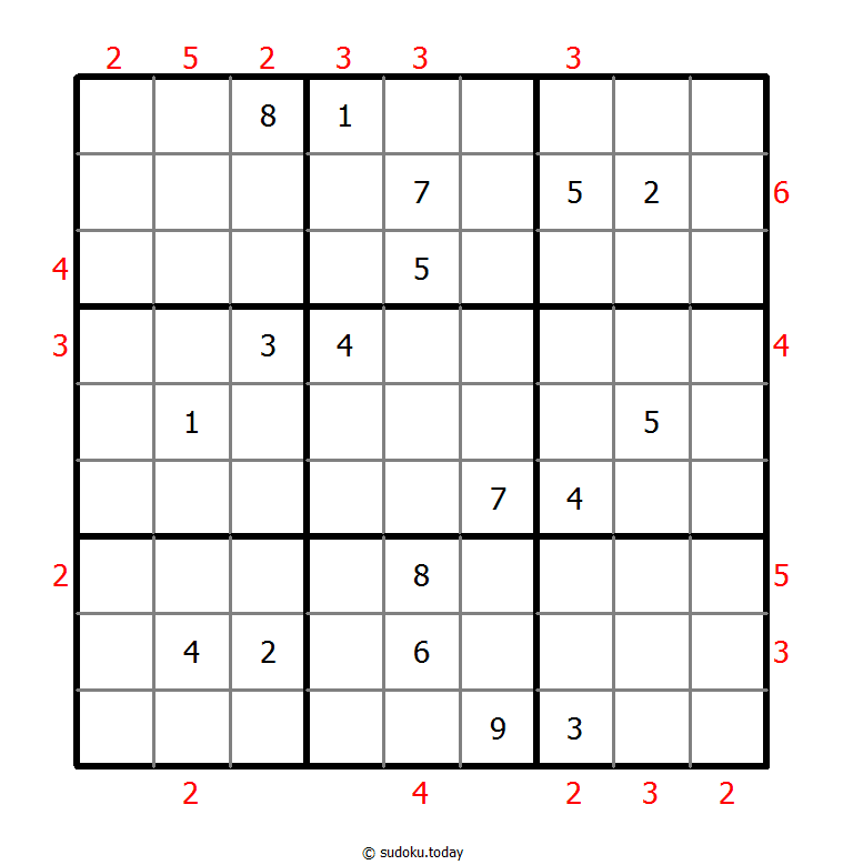 摩天大楼数独 #48801