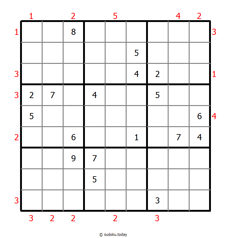 摩天大楼数独 #48817