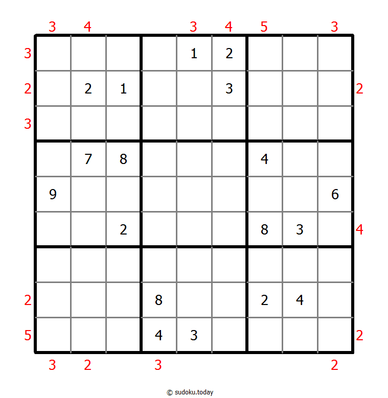 摩天大楼数独 #48821