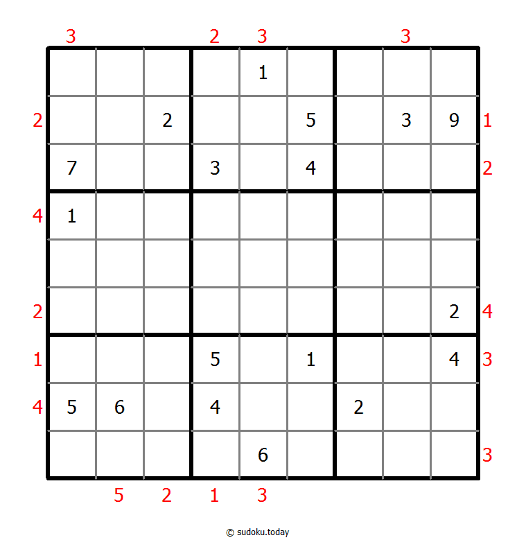摩天大楼数独 #48828