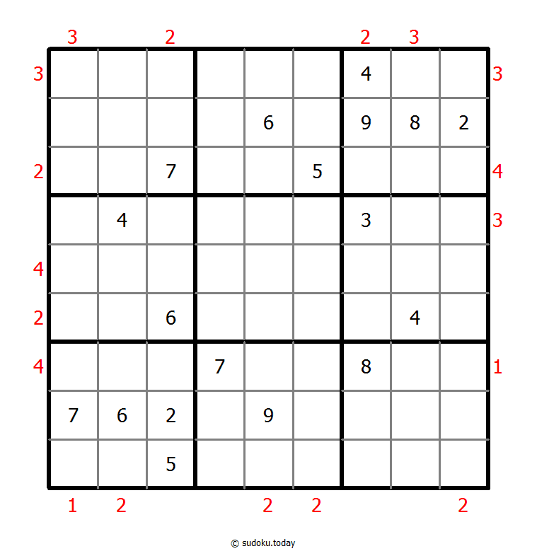 摩天大楼数独 #48837
