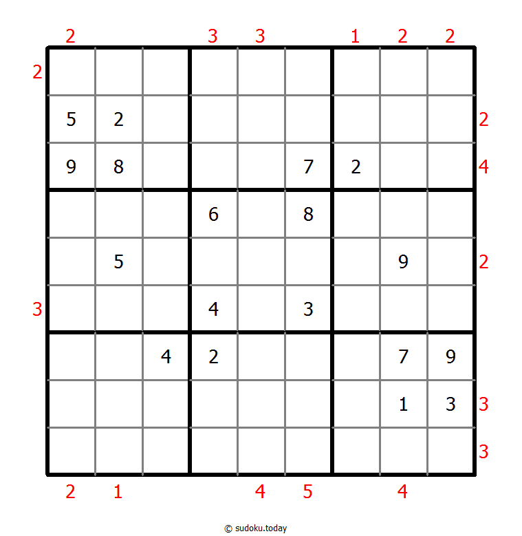 摩天大楼数独 #48843