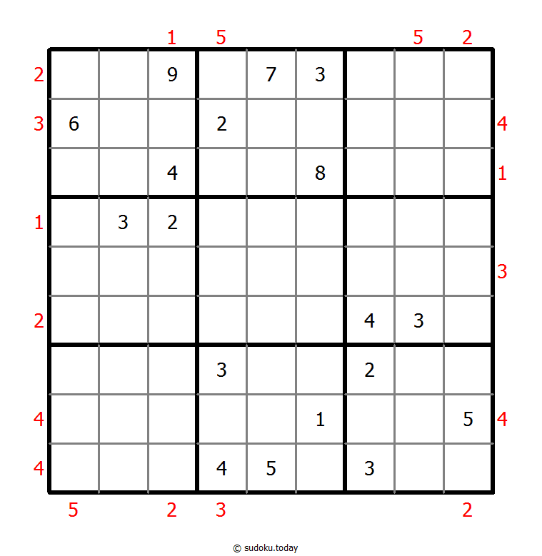 摩天大楼数独 #48844