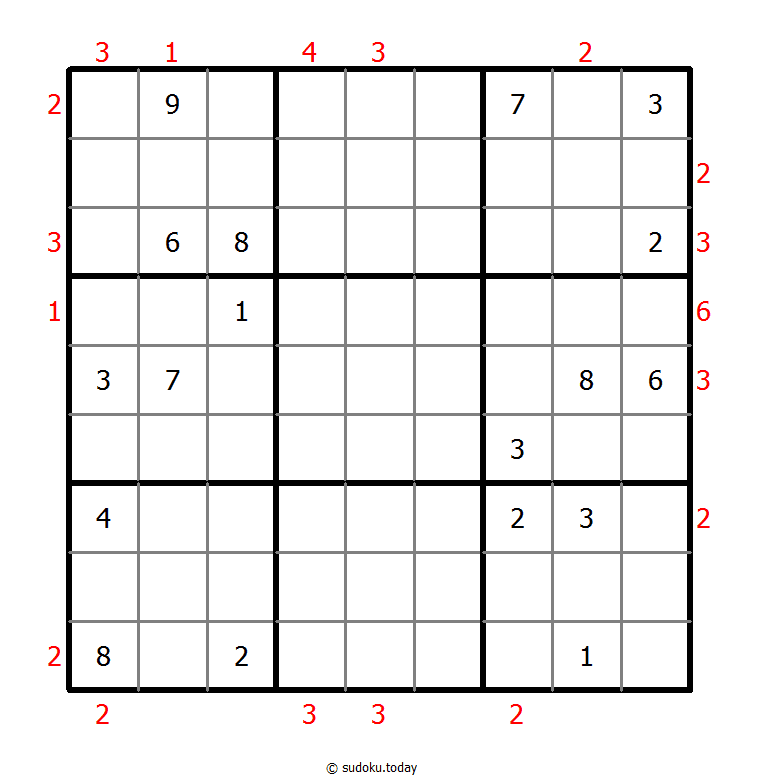 摩天大楼数独 #48849