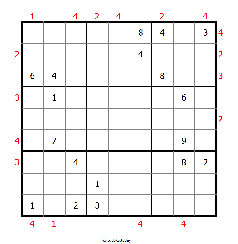 摩天大楼数独 #48852