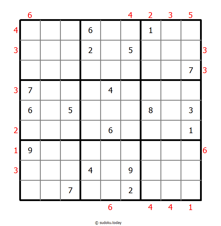 摩天大楼数独 #48854