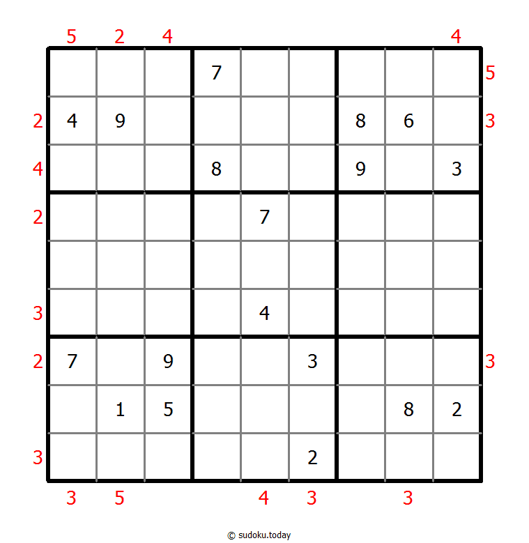 摩天大楼数独 #48858
