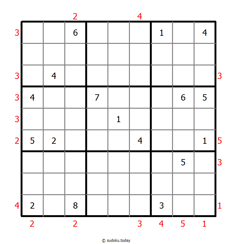 摩天大楼数独 #48859
