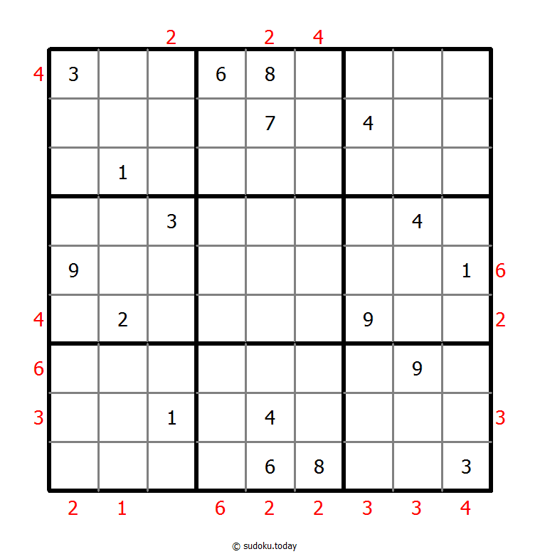 摩天大楼数独 #48861