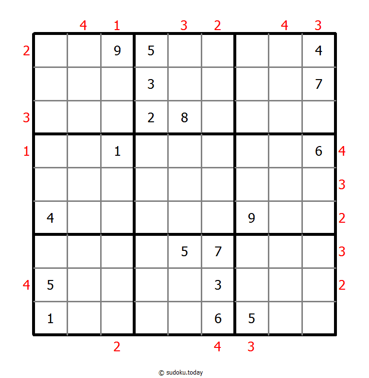 摩天大楼数独 #48862
