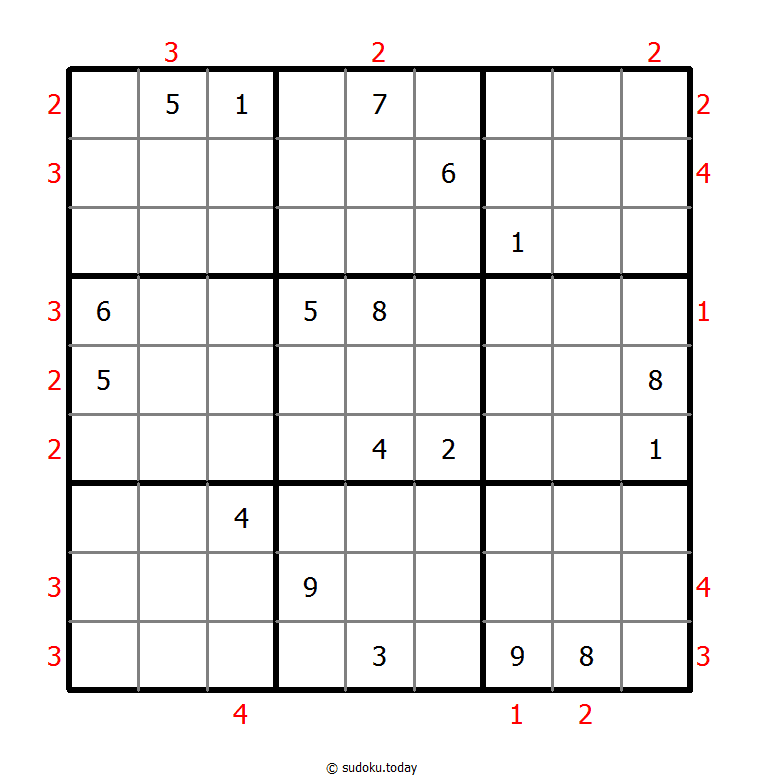 摩天大楼数独 #48863