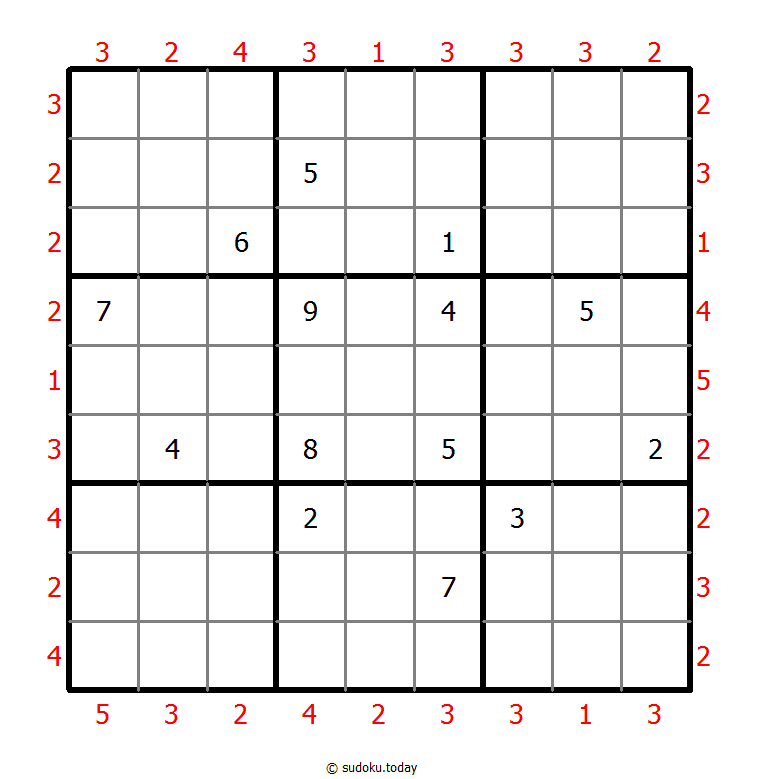 摩天大楼数独 #46242