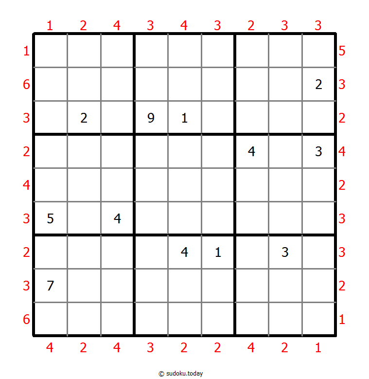 摩天大楼数独 #46243