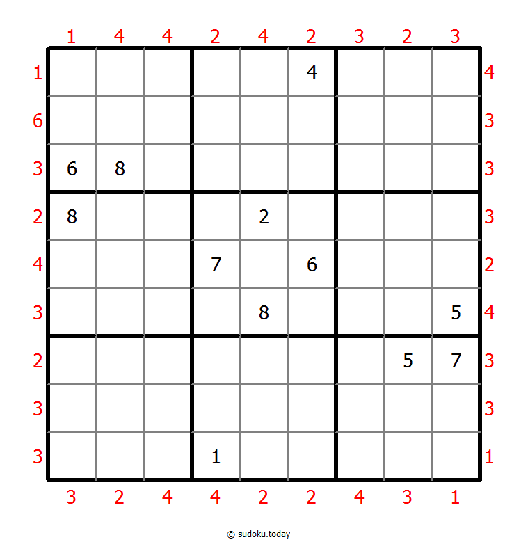 摩天大楼数独 #46268