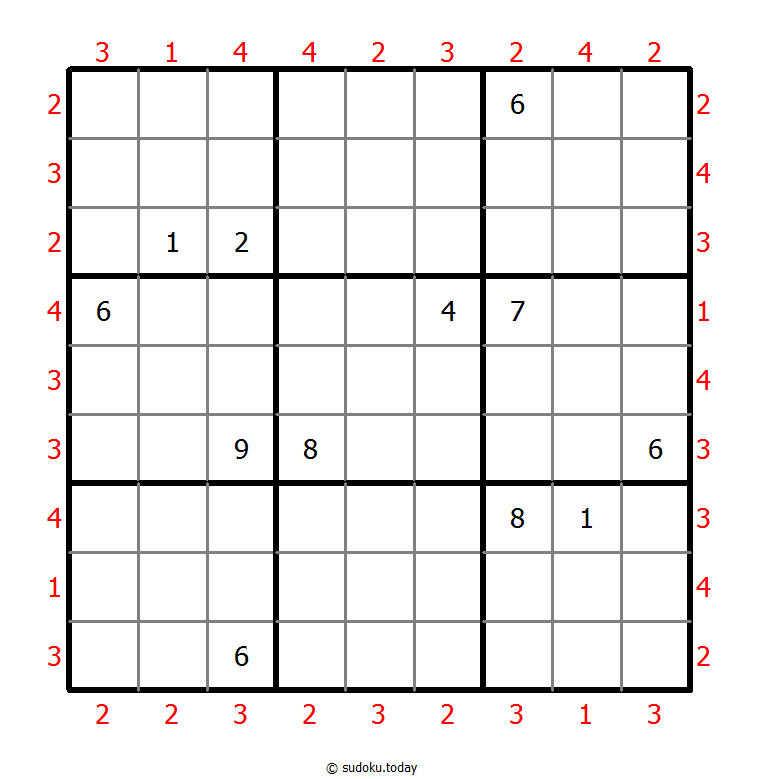 摩天大楼数独 #46269