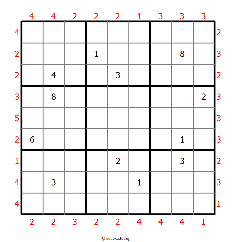 摩天大楼数独 #46293